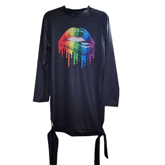 XL Black, multi color lips - Picture 6 of 7